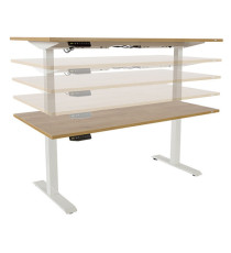 Scrivanie motorizzate - 140 x 80 x 116 cm  - quercia - Rocada