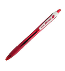 Penna a sfera a scatto Rexgrip - punta 1,0mm - rosso - Pilot