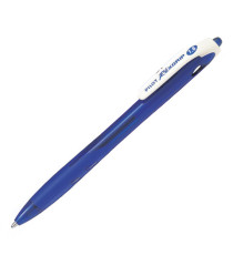 Penna a sfera a scatto Rexgrip - punta 1,6mm - blu  - Pilot