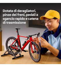 Lego Icons - Bici da corsa - Lego 11380 con Pneumatici in Gomma, Deragliatore e Supporto 1015pz Anni 18+