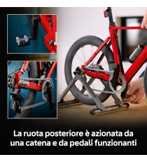 Lego Icons - Bici da corsa - Lego 11380 con Pneumatici in Gomma, Deragliatore e Supporto 1015pz Anni 18+