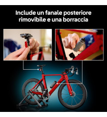 Lego Icons - Bici da corsa - Lego 11380 con Pneumatici in Gomma, Deragliatore e Supporto 1015pz Anni 18+