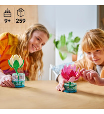 Lego The Botanical Collection - Ninfee - Lego 11511 Piante Artificiali con Fiori in 2 Vasi Trasparenti Anni 9+ 259pz