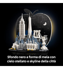 Lego Architecture - New York City – La Grande Mela - Lego 21066 con Empire State Building e Ponte di Brooklyn Anni 18+ 1465pz
