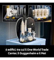 Lego Architecture - New York City – La Grande Mela - Lego 21066 con Empire State Building e Ponte di Brooklyn Anni 18+ 1465pz