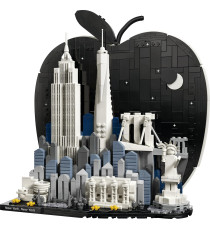 Lego Architecture - New York City – La Grande Mela - Lego 21066 con Empire State Building e Ponte di Brooklyn Anni 18+ 1465pz