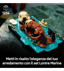 Lego Ideas - Lontre Marine - Lego 21366  Lontra marina e Cucciolo 1234pz Anni 18+
