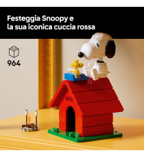 Lego Ideas - Peanuts: la cuccia di Snoopy - Lego 21368  con Snoopy e Woodstock 964pz Anni 18+
