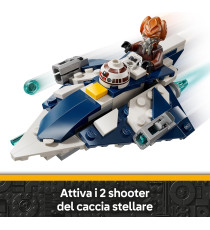 Lego Star Wars - Microfighter Jedi Starfighter di Plo Koon - Lego 75400 Astronave con 2 Shooter e Spada Laser 89pz Anni 6+