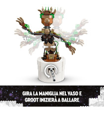 Lego Marvel - Groot ballerino - Lego 76297 con Funzione Danzante Anni 10+ 459pz