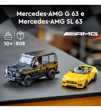 Lego Speed Champions - Mercedes-AMG G 63 e Mercedes-AMG SL 63 - Lego 76924 due bolidi da costruire 808pz Anni 10+