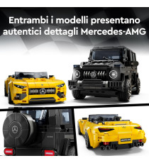 Lego Speed Champions - Mercedes-AMG G 63 e Mercedes-AMG SL 63 - Lego 76924 due bolidi da costruire 808pz Anni 10+
