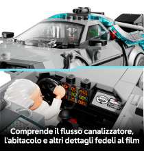 Lego Speed Champions - Macchina del tempo di Ritorno al futuro - Lego 77256 con Doc Brown e Marty McFly Anni 9+ 357pz