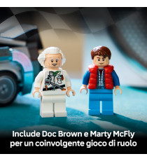 Lego Speed Champions - Macchina del tempo di Ritorno al futuro - Lego 77256 con Doc Brown e Marty McFly Anni 9+ 357pz