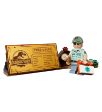 Lego Jurassic World - Fossili di dinosauro: Triceratopo - Lego 77985 Triceratopo con mattoncino stampato Anni 18+ 1154pz