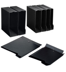 Custodia per raccoglitori 25 - dorso 3,5 cm - nero - Sei rota