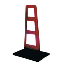 Delineatore stradale - flessibile - inserti rifrangenti - 33 cm