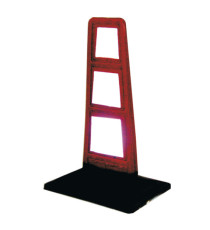 Delineatore stradale - flessibile - inserti rifrangenti - 33 cm