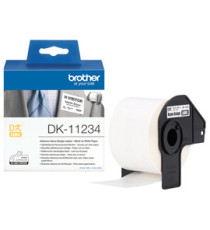 Brother - Rotolo 260 etichette/badge per tessuti - 86 x 60 mm - DK-11234