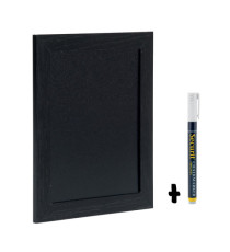 Lavagna Woody - cornice nera - 30 x 40 cm - Securit