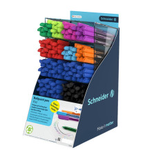 Penna sfera Vizz - punta M - colori assortiti - Schneider - expo 185 pezzi
