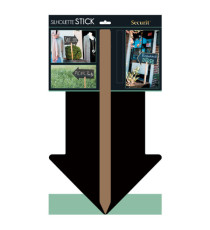 Silhouette Board Sticks - forma freccia - 67 x 49,2 cm - nero - Securit