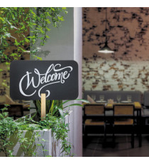 Silhouette Board Sticks - forma rettangolo - 73,5 x 45 cm - nero - Securit