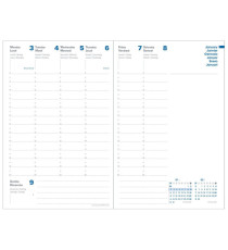Agenda settimanale Ministro Eco Eunoia 2027 - 16 x 24 cm - bordeaux - Quo Vadis