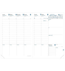 Agenda settimanale Prenote 2027 - copertina Impala - 21 x 29,7 cm - nero - Quo Vadis
