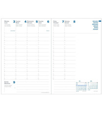 Agenda settimanale Presidente Eco Eunoia - 21 x 27 cm - bordeaux - Quo Vadis