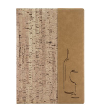 Carta dei vini Design -  1 inserto doppio incluso - A4 - 24 x 34 cm - sughero - Securit