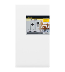 Colonnine segnapercorso Budget Retractable - altezza 88 cm - nastro nero da 210 cm - Securit - set 2 pezzi