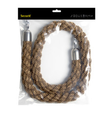 Cordone intrecciato per colonnina segnapercorso - color bronzo - lunghezza 150 cm - Securit