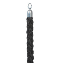 Cordone intrecciato per colonnina segnapercorso - colore nero - lunghezza 150 cm - Securit