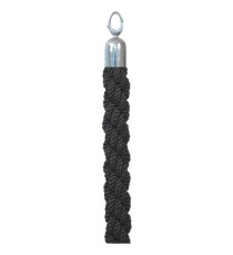 Cordone intrecciato per colonnina segnapercorso - colore nero - lunghezza 150 cm - Securit