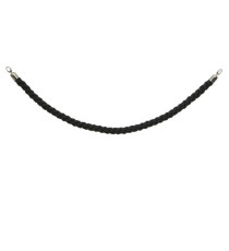 Cordone intrecciato per colonnina segnapercorso - colore nero - lunghezza 150 cm - Securit