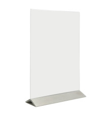 Display da tavolo - A5 - base acciaio - Securit
