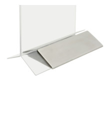 Display da tavolo - A6 - base acciaio - Securit