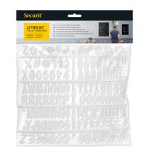 Kit lettere aggiuntive per bacheche in feltro - Securit