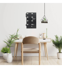 Lavagna da parete Weekplanner - 30 x 45 cm - nero - Securit