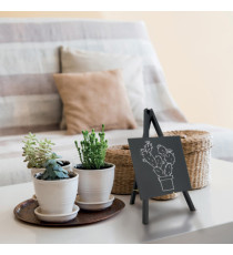 Mini Lavagna con cavalletto nero - 24,4 x 15 cm - nero - Securit