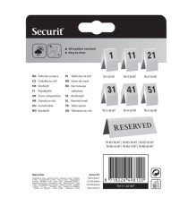 Numeri per tavoli - set da 11 a 20 - Securit