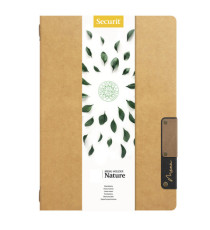 Portamenù Nature - 1 inserto doppio - A4 - 34 x 24,5 cm - beige - Securit