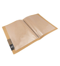 Portamenù Nature - 1 inserto doppio - A4 - 34 x 24,5 cm - beige - Securit