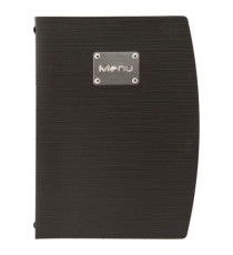 Portamenù Rio - 1 inserto doppio incluso - A4 - 24 x 34 cm - nero - Securit
