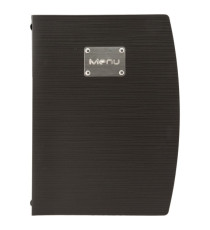 Portamenù Rio - 1 inserto doppio incluso - A4 - 24 x 34 cm - nero - Securit