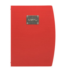 Portamenù Rio - 1 inserto doppio incluso - A4 - 24 x 34 cm - rosso - Securit