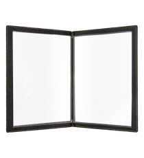 Portamenù Trendy - 1 inserto doppio incluso - A4 - 24 x 34 cm - nero - Securit
