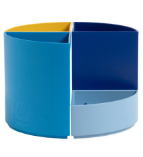 Portapenne modulare The Quarter Bee Blue - 12 x 12 x 8,3 cm - multicolore - Exacompta