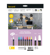 Set Wall Hexagon - lavagne nere e bacheche in sughero esagonali - Securit